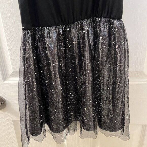 Imoga Lisette Dress Black Silver Metallic Moon and Stars Tulle Girls Size 10 - Picture 9 of 9